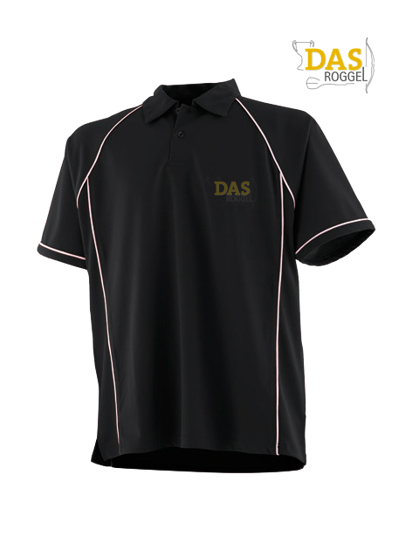 Picture of Polo Shirt  FH370 Performance Black-White
