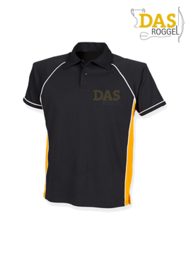 Picture of Polo Shirt  FH370 Performance Black-Amber
