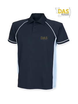 Picture of Polo Shirt  FH370 Performance Navy-Sky-White