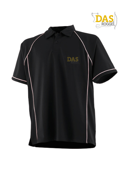 Bild von Polo Shirt  FH370 Performance Black-White