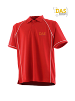 Afbeeldingen van Polo Shirt  FH370 Performance Red-White