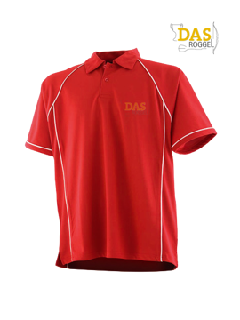Picture of Polo Shirt  FH370 Performance Red-White