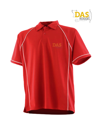 Bild von Polo Shirt  FH370 Performance Red-White