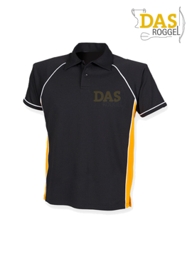 Picture of Polo Shirt  FH370 Performance Black-Amber
