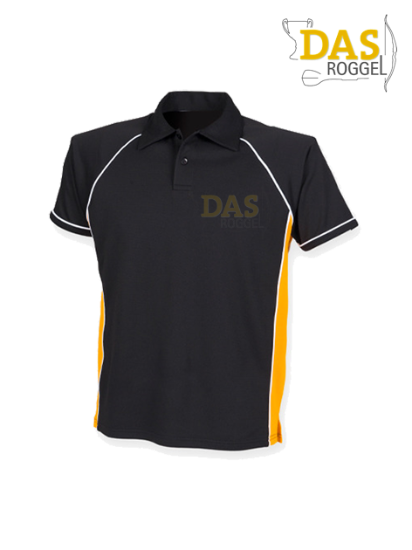 Image de Polo Shirt  FH370 Performance Black-Amber