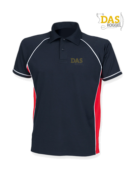 Picture of Polo Shirt  FH370 Performance Navy-Red-White