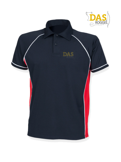 Afbeeldingen van Polo Shirt  FH370 Performance Navy-Red-White