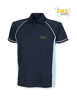 Picture of Polo Shirt  FH370 Performance Navy-Sky-White