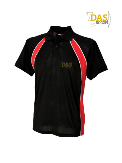 Bild von Polo Shirt  FH350 Jersey Team Black-Red-White