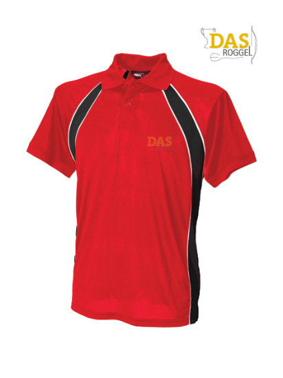 Bild von Polo Shirt  FH350 Jersey Team Red-Black-White