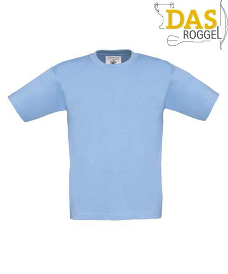 T-Shirt B&C 190 Kids Sky Blue