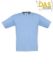 T-Shirt B&C 190 Kids Sky Blue